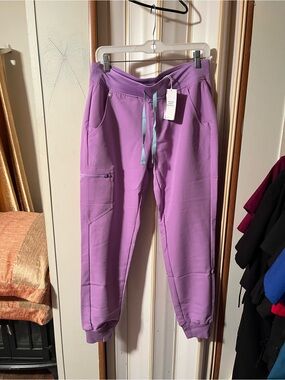 Figs Lavender Drawstring Jogger Pants